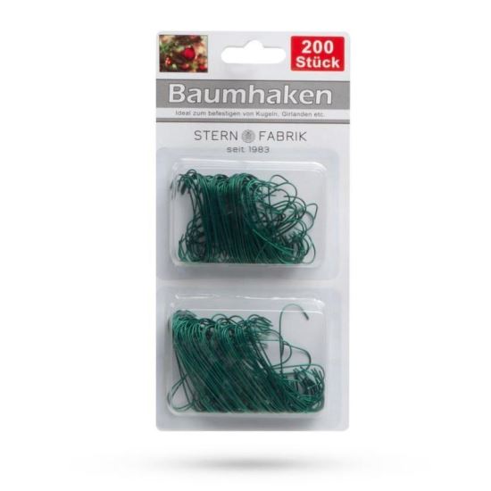 Carlige pentru suspendarea bomboanelor si podoabelor de pom, verde inchis, 58059A