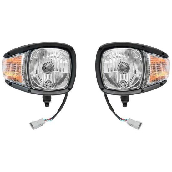 Far cu lampa semnalizare inclusa, cu cablu cu mufa DT6p, dreapta si stanga, SET, Caterpillar, bobcat,  HR-A-030 Huaren
