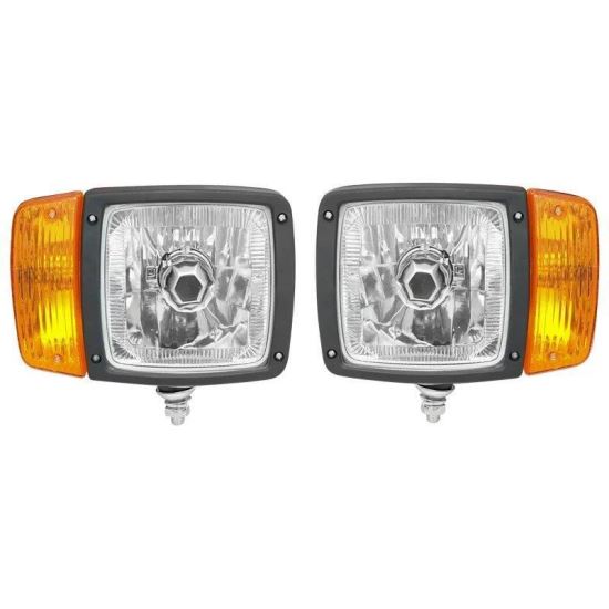 Far cu lampa semnalizare, cu 2 faze, bec H4, dreapta si stanga, SET, HR-A-023 Huaren