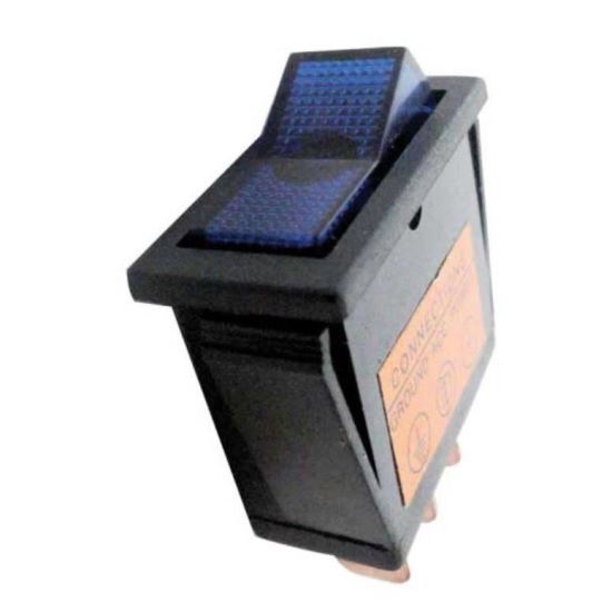 Buton basculant ON/OFF, albastru, 12V, 20A, 12x30, 3 pini, EP754 247 Lighting