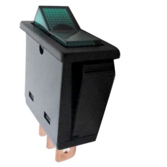 Buton basculant ON/OFF, verde, 12V, 20A, 12x30, 3 pini, EP755 247 Lighting