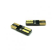 Set 2 becuri T10, 24 LED-uri SMD 3014, 12V, W5W, H.L , 70329 Canbus
