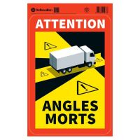Autocolant camion atentionare Unghi Mort ANGLES MORTS, 90601 ReflexAllen