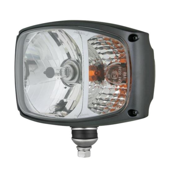 Far cu lampa semnalizare inclusa, H4 cu pozitie, cu mufa Deutsch DT04, Caterpillar/Manitou, stanga, RGV1B. 52402 Wesem