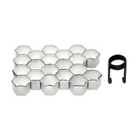 Set 20 capacele plastic, pentru prezoane 17inch, crom, 58086 Carmotion