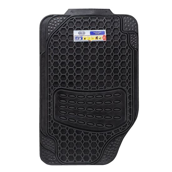 Covoras universal 72x45, ajustabile, din cauciuc, ovale Buble, fata stanga 732.03 Alca