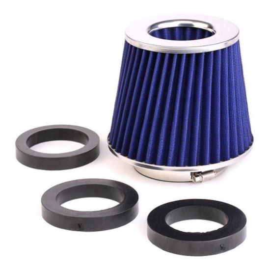 Filtru aer sport mare cu 3 adaptoare, albastru, 42987 CarCo