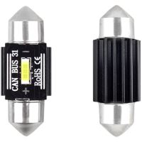 Set 2 becuri sofit 12V/24V C5W 31mm, 1 Led SMD 1860 UltraBright, CANBUS 02441 Amio