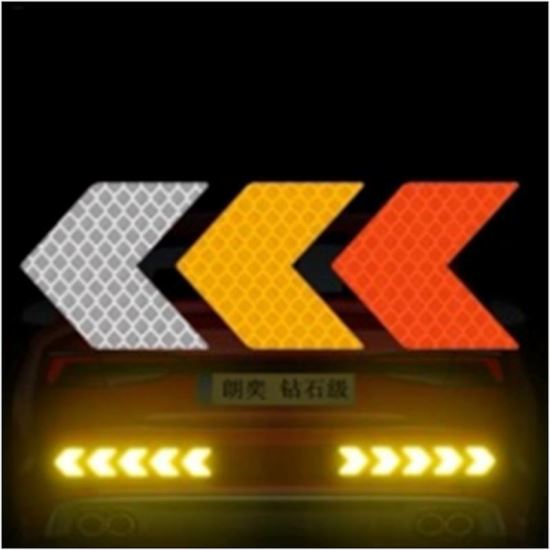 Autocolant reflectorizant sageata, rosu, Safety Alert FGT-03