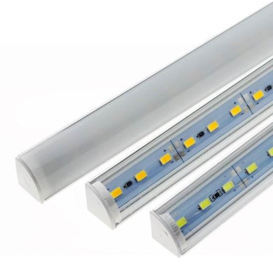 Lampa bara LED, banda rigida cu suport aluminiu si dispersor, in Colt, 100cm, 12V, 72 SMD-uri 5730, ALSZ11