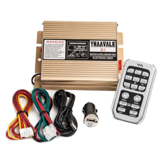 Statie sirena, telecomanda, 12V, X5 200W, AS9000B