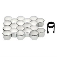 Set 21 capacele plastic, pentru prezoane 19inch, crom, G21304 Amio 