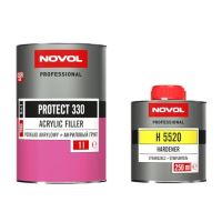 Filler auto grund cu intaritor, set, gri (1L+0.25L, PROTECT330+H5520) Novol