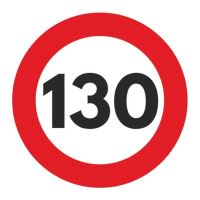 Autocolant reflectorizant limita viteza, fi15cm, 130km/h, 5201-130 Automax