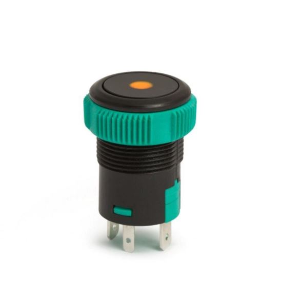 Intrerupator ON/OFF revenire, iluminat LED, portocaliu, 09151