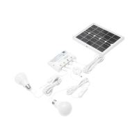 Panou solar 5.5W/5V, sistem cu baterie 3.7v/5000Ah, 2 becuri, 1 usb, BK69217