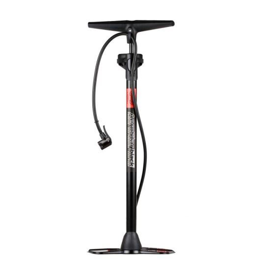 Pompa aer manuala cu manometru, AeroStar Black 10bar 216.30 Heyner