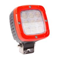 Proiector lucru 100x100, LED, aluminiu, 4100lm, 38W, Flood, rama rosie, FT-360 Fristom