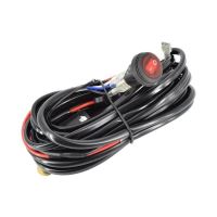 Cablaj electric pentru 1 proiector, cablu 2.6m, cu intrerupator LED si  releu 12V 40A,  CAB26