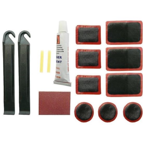 Kit reparatie bicicleta 15 piese, leviere, petece, solutie 68500 CarCo