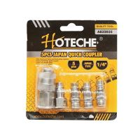 Set 5 piese, mufe rapide pentru scule pneumatice cuple Japan, 1/4" Hoteche A832035