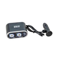 Stecher 2 prize 12/24V, cu fir si intrerupator, USB, 0115-301007 Automax