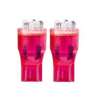 Set 2 becuri T13, 6 LED-uri, 12V 10W, Rosu, 6062 Automax
