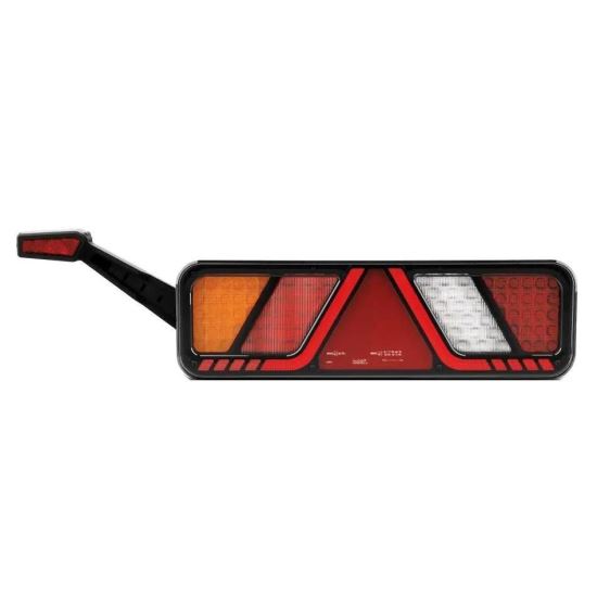 Lampa stop 450x138, 24V, LED, 6 functii, ceata, mers inapoi, cu triunghi si lampa de gabarit, stanga, FT-700-146L Fristom