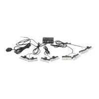 Proiector stroboscopic 65x14, LED, set 8 bucati, slim, 12V, galbena, BK92813