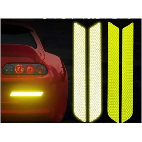 Autocolant reflectorizant dunga set 2 bucati rosu Safety Alert FGT-02