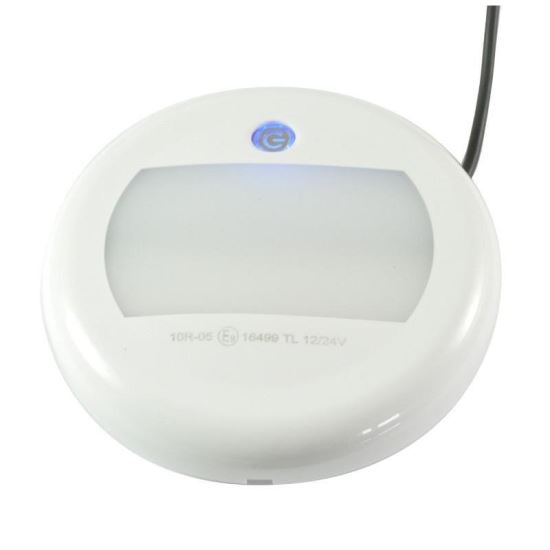 Lampa interior plafoniera fi130, LED, dimabil, intrerupator cu LED, 12/24V, 12W, L1878 TruckLed
