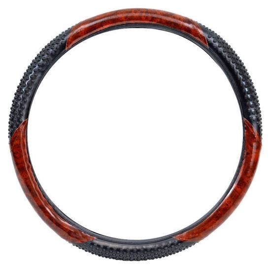 Husa volan 37-39cm, mahon, cu crampoane SWC-11-M, 01369 Amio