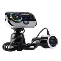Transmitator FM modulator MP3 cu 2 USB si fir, prindere grila, 02497 Amio