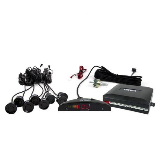 Set 8 senzori parcare fata - spate, cu afisaj cu LED, 01560 Amio