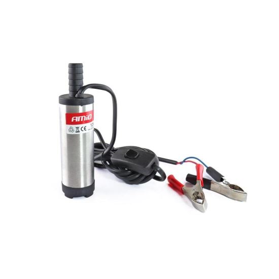 Pompa electrica scos combustibil 12V, fi35mm, 12l/min, submersibila, 02066 Amio
