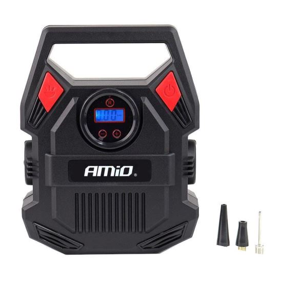 Compresor aer 12V, 10 bar digital cu lanterna, 02642 Amio