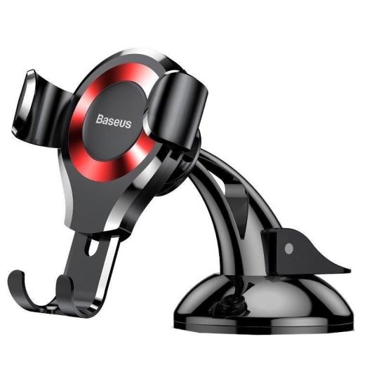 Suport telefon prindere ventuza Nano, Osculum Gravity Red, 26878 Baseus