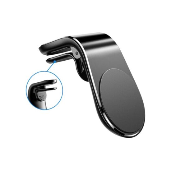 Suport telefon fixare cu clips, in forma de L, magnetic, Hold-12, 02183 Amio