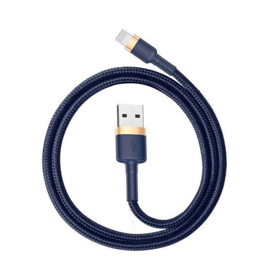 Cablu incarcator USB pentru Iphone, Lightning 2.0m, NavyBlue Gold Cafule, 29076 Baseus