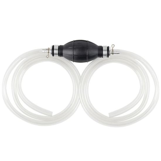 Furtun transfer lichide, combustibil 2.0m, cu pompa amorsare cauciuc, 02508 Amio