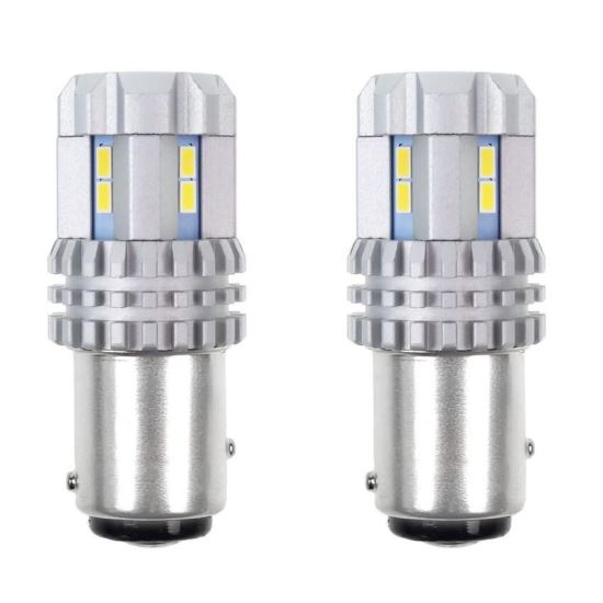 Set 2 becuri stop frana LED 12-24V P21/5W, BAY15d, Canbus, 02450 Amio
