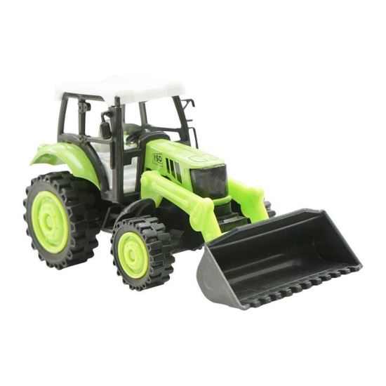 Jucarie tractor verde cu incarcator frontal Modern City cr14v DISCR12V  