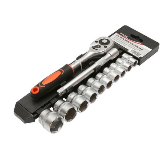 Set chei tubulare 10-24 (12 bucati + clichet 3/8"), BK92499