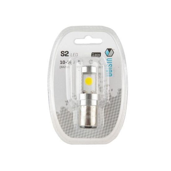 Bec far LED 10-36V BA20d, S2, moto, scuter, 58957 Vision