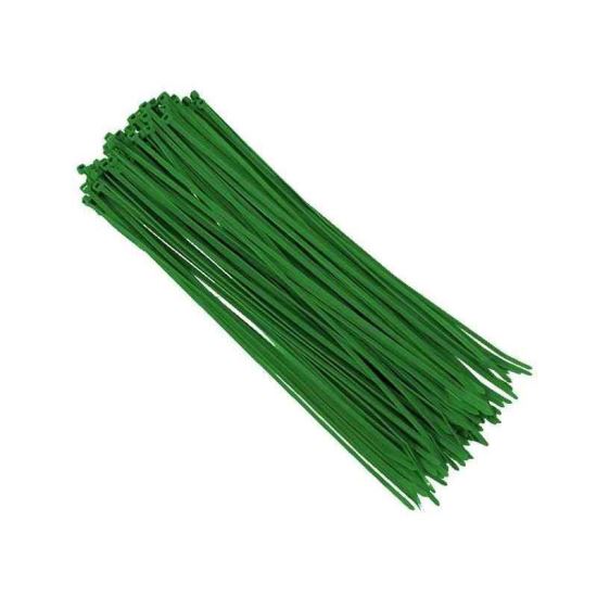 Set coliere plastic 300x3.6mm, punga 100 bucati, 86101 Carmotion, verzi 