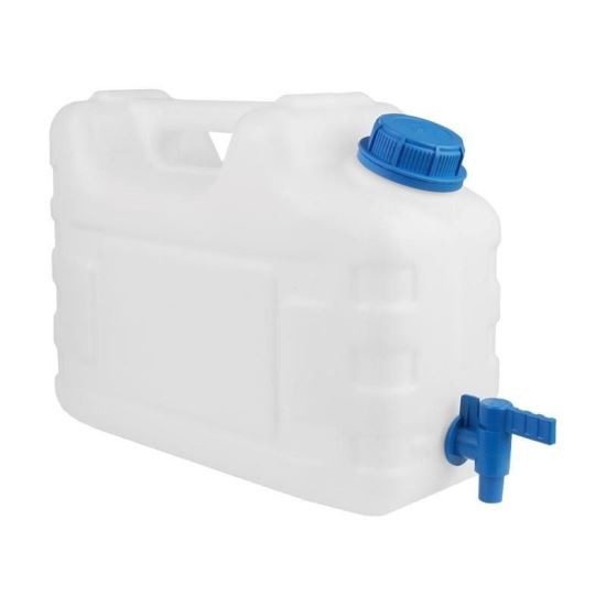 Canistra alba cu robinet de plastic detasabil 10L, atestata alimentar, 86559 Carmotion