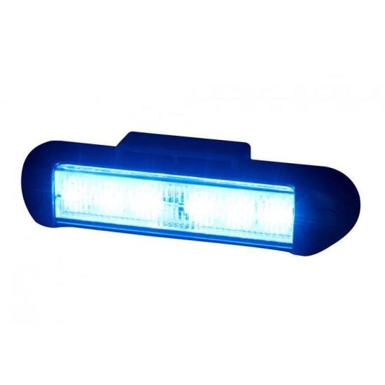 Proiector stroboscopic albastru 130x28 LED, 12-24V, 9W, LDO 2781 Horpol