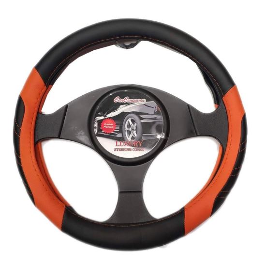 Husa volan 37-39cm Orange Luxury, 42421 CarCo
