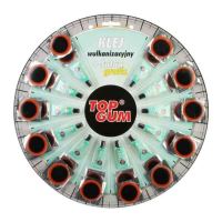 Petice cu solutie fi25mm, 12 bucati/set Top Gum, 85031 Carmotion