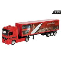 Masinuta 1:43 Camion Mercedes cu Semiremorca, Rosu C05765C